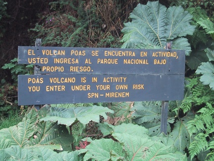 Poas Volcano Warning
